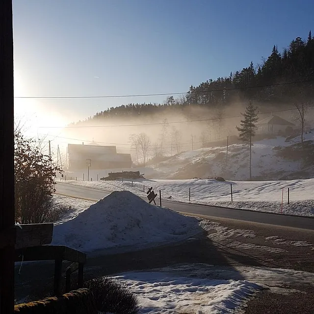 Gården i vinterlandskap